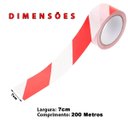 Ver imagem 5 de Fita Sinalizaçao 200 Metros Segurança Zebrada Demarcaçao Proteçao Area Restrita Sinalizadora Isolame