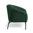 Ver imagem 4 de Poltrona Sala Industrial Alta Preto Stella Bouclê Verde D03 - D’Rossi