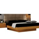 Ver imagem 2 de Cama Casal/Queen Cabeceira com 2 Mesas de Apoio Braga Marrom/Cinamomo
