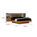 Ver imagem 3 de Cama Casal/queen Cabeceira com 2 Mesas de Apoio Braga
