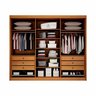 Guarda-roupa New Braga MDF, 06 Portas com 04 Ripadas, 06 gavetas internas com puxadores, dobradiças slow anti impacto - 4