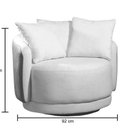 Ver imagem 3 de Poltrona Decorativa Giratória Hera Produto Exclusivo