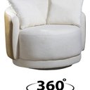Ver imagem 4 de Poltrona Decorativa Giratória Hera Produto Exclusivo