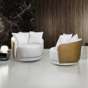 Ver imagem 1 de Poltrona Decorativa Giratória Hera Produto Exclusivo