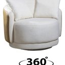 Ver imagem 4 de Poltrona Decorativa Giratória Hera Produto Exclusivo