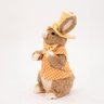 Coelho de Páscoa Enfeite Decoração com Chapéu e Flores 34cm - 3