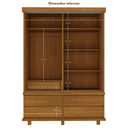 Ver imagem 6 de Guarda- roupa Veneziana 2 portas de correr madeira maciça