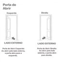 Ver imagem 6 de 2 Kits Porta de Madeira Decorada 215x85cm com Batente de Aço 06cm Cantareira