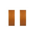 Ver imagem 1 de Kit com 2 Folhas de Porta Madeira Lisa 210x80cm Espessura 3,5cm Melamínica Marrom/Mogno MGM