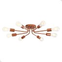 Ver imagem 1 de Lustre Luminária de Teto Plafon Aster Sputnik Aranha 8 Braços E27 Rose Quarto Sala Cozinha