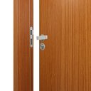 Ver imagem 6 de 2 Kits Porta de Madeira Lisa 215x74cm com Batente de MDF Ultra 10cm Melamínica Marrom/Mogno MGM