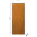 Ver imagem 2 de 3 Folhas de Porta Madeira Lisa 210x72cm Espessura 3,5cm Melamínica Marrom/Mogno MGM