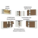 Ver imagem 5 de Armário de Cozinha Completa de Canto 100% MDF 389cm Branco/Rustic Acordes Madesa 02