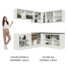 Armário de Cozinha Completa de Canto 100% MDF 389cm Branco/Rustic Acordes Madesa 02 - 6