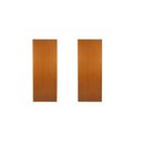 Ver imagem 1 de Kit com 2 Folhas de Porta Madeira Lisa 210x70cm Espessura 3,5cm Melamínica Marrom/Mogno MGM