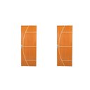 Ver imagem 1 de 2 Kits Porta de Madeira Decorada 215x65cm com Batente de Aço 06cm Gaúcha Marrom/Mogno MGM