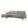 Sofá Albano Veludo Chaise Lado Esquerdo Meu Sofá Online - 6