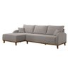Sofá Albano Veludo Chaise Lado Esquerdo Meu Sofá Online - 2