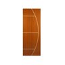 Kit 3 Folhas de Porta Madeira Decorada 210x80cm 3,5cm Mogno MGM - 2
