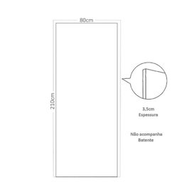 Kit com 3 Folhas de Porta Madeira Decorada 210x80cm Espessura 3,5cm Gaúcha - 4