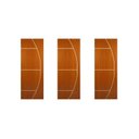 Ver imagem 1 de Kit com 3 Folhas de Porta Madeira Decorada 210x80cm Espessura 3,5cm Gaúcha