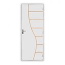 Ver imagem 3 de 2 Kits Porta de Madeira Decorada 215x85cm com Batente de Aço 06cm Cantareira