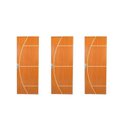 Ver imagem 1 de 3 Kits Porta de Madeira Decorada 215x85cm com Batente de Aço 06cm Gaúcha Marrom/Mogno MGM