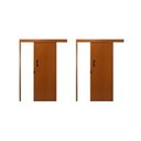 Ver imagem 1 de Kit com 2 Portas de Correr Madeira 215x90cm Sobrepor Reversível Melamínico