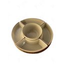 Ver imagem 2 de Petisqueira de Madeira com 5 Bowls de Cerâmica Bege Un0012 Btc