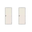 Ver imagem 1 de 2 Kits Porta de Madeira Lisa 215x85cm com Batente de Aço 06cm Açomad