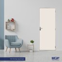 Ver imagem 3 de 2 Kits Porta de Madeira Lisa 215x85cm com Batente de Aço 06cm Açomad Branco MGM