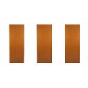 Ver imagem 1 de Kit com 3 Folhas de Porta Madeira Lisa 210x82cm Espessura 3,5cm Melamínica Marrom/Mogno MGM