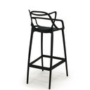 Ver imagem 5 de Kit 12 Banquetas Allegra com Encosto Design Cozinha/bancada - Preto