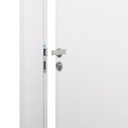 Ver imagem 5 de 2 Kits Porta de Madeira Lisa 215x84cm com Batente de MDF Ultra 10cm Melamínico Abertura Direita Bran