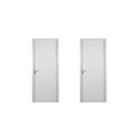 Ver imagem 1 de 2 Kits Porta de Madeira Lisa 215x84cm com Batente de MDF Ultra 10cm Melamínico Abertura Direita Bran