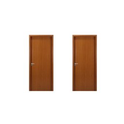 2 Kits Porta de Madeira Lisa 215x84cm com Batente de Mdf Ultra 12cm Melamínico - 1