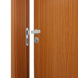 2 Kits Porta de Madeira Lisa 215x84cm com Batente de Mdf Ultra 12cm Melamínico - 7