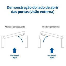 2 Kits Porta de Madeira Lisa 215x84cm com Batente de Mdf Ultra 12cm Melamínico - 3
