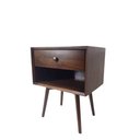 Ver imagem 2 de Mesa de Cabeceira 1 Gaveta -seul Canela