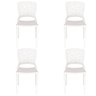 4 Cadeira Tramontina Joana em Polipropileno e Fibra de Vidro Branco 92058010 - 2
