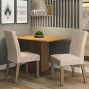 Ver imagem 1 de Conjunto Sala de Jantar Madesa Manu Mesa Tampo de Madeira com 2 Cadeiras - Rustic/imperial