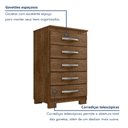 Ver imagem 3 de Cômoda 5 Gavetas Itapema