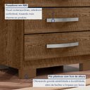 Ver imagem 4 de Cômoda para Quarto 5 Gavetas com Pés Itapema Marrom/Malbec