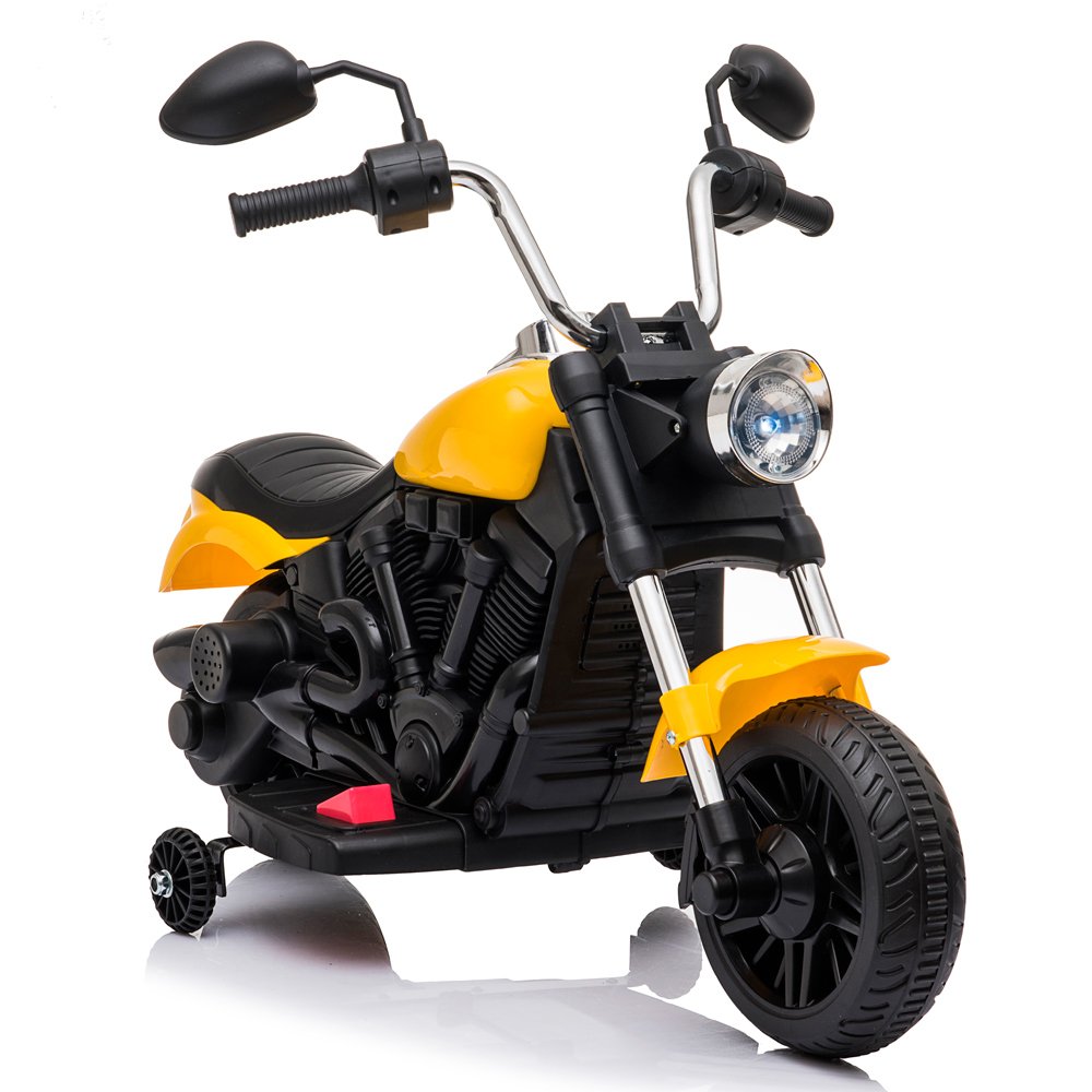 Mini Moto Elétrica Infantil Triciclo Motorizado Criança Harley-davidson -  Amarela