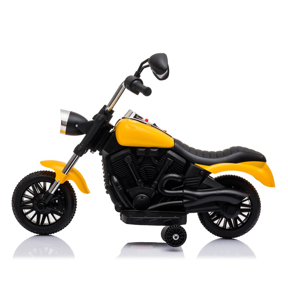 Mini Moto Elétrica Infantil Triciclo Motorizado Criança Harley-davidson -  Amarela