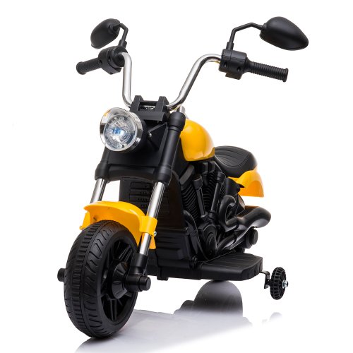 Mini Moto Elétrica Infantil Triciclo Motorizado Criança Harley-davidson -  Amarela