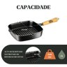 Frigideira Grill Quadrada Ferro 23,5cm 2l Panela Mineira - 4
