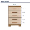 Ver imagem 7 de Cômoda 5 Gavetas Itapema