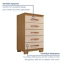 Ver imagem 3 de Cômoda 5 Gavetas Itapema