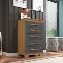 Ver imagem 1 de Cômoda 5 Gavetas Itapema